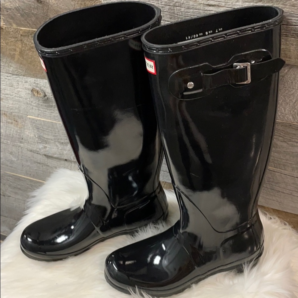 Hunter tall rain boots